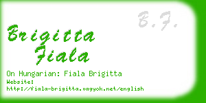 brigitta fiala business card